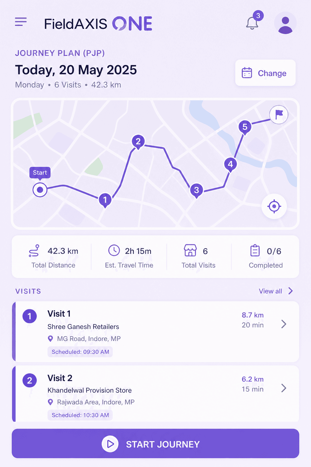 Journey plans